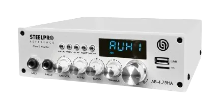 Amplificador AB-4.75HA de audio 4 canales 75W cada uno