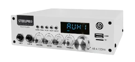 Amplificador AB-4.125HA de audio 4 canales 125W cada uno