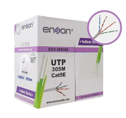 Bobina de Cable UTP Cat. 5e 305mts, ENSON 12251W305