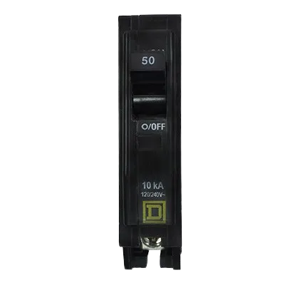 Interruptor termomagnético QO de 50A 1 Polo 120V Enfchufable