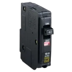 Interruptor termomagnético QO de 40A 1 polo 120V enchufable